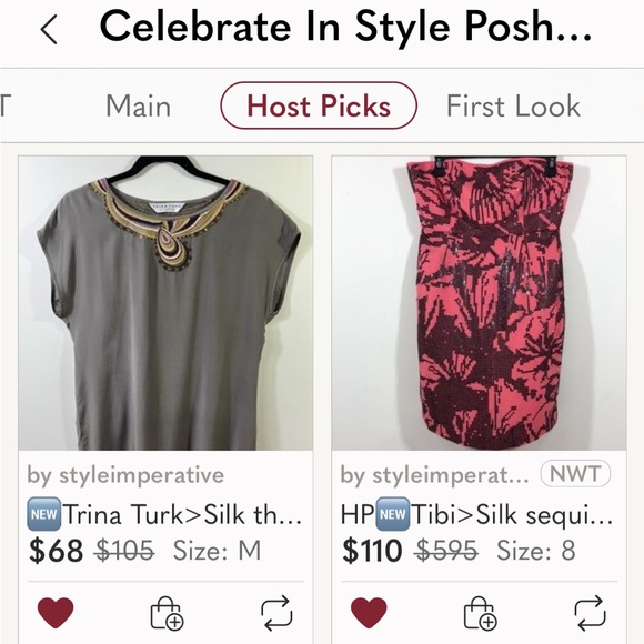 🆕Trina Turk>Silk thread and sequin collar dress - Picture 11 of 11